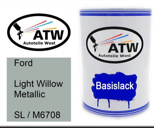 Ford, Light Willow Metallic, SL / M6708: 500ml Lackdose, von ATW Autoteile West.